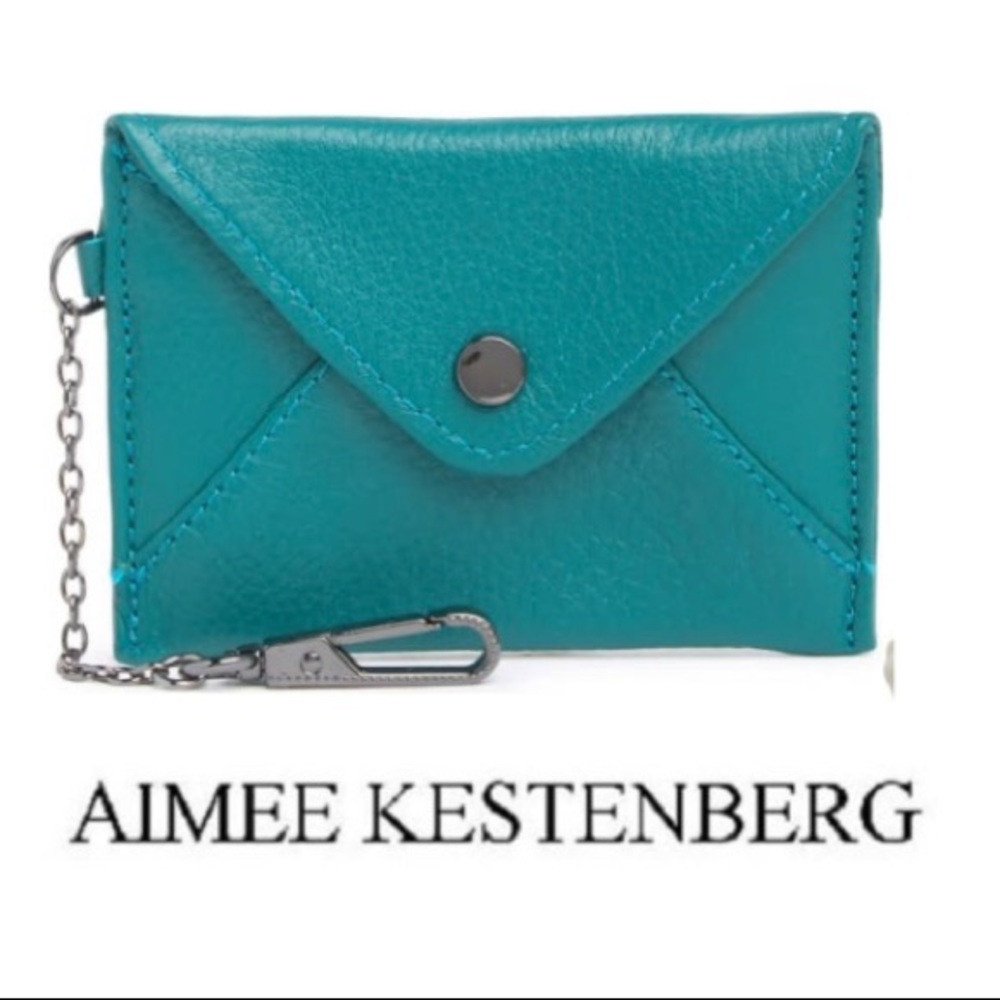 Aimee Kestenberg “Ashley Leather” Wallet Purse, in “Rainforest Green”